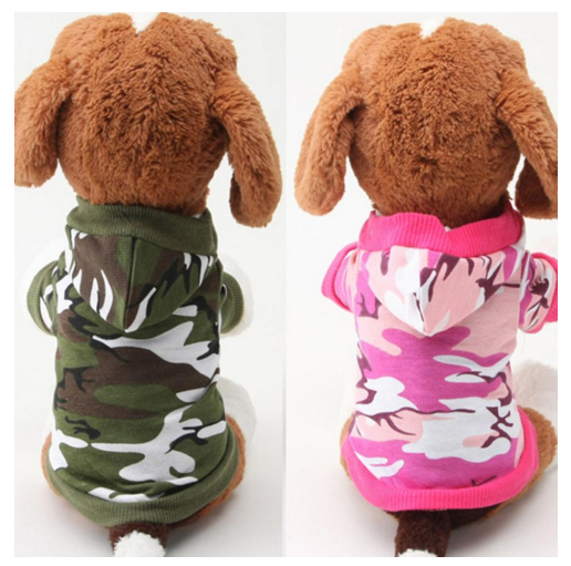 Sweatshirt Camouflage Pet Coats