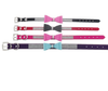Leather Bowknot  Rhinestone Pet Collar