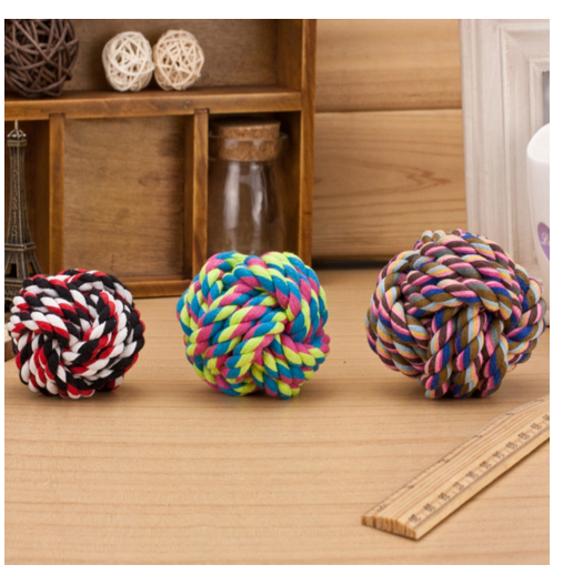 Pets Rope Colorful Squeak Toys